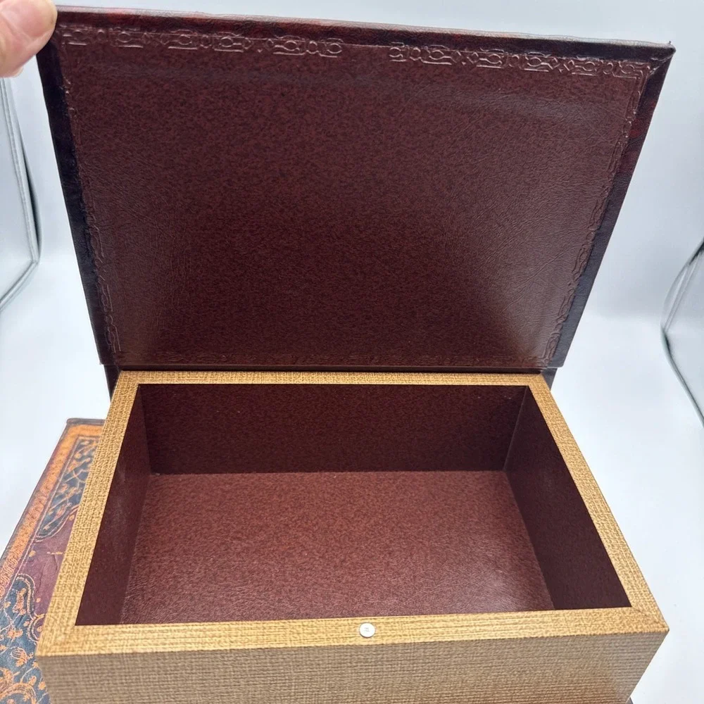 Pier 1 Decorative Faux Books Secret Storage Boxes 2 Piece Set, Lg and Med Read**